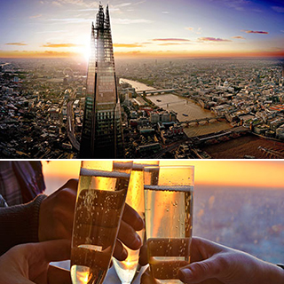 The View from The Shard with Champagne for Two image